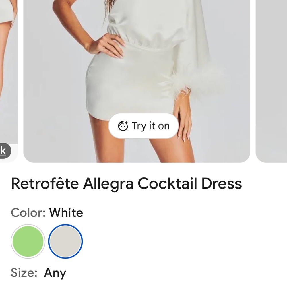 White One-Shoulder Cocktail Dress